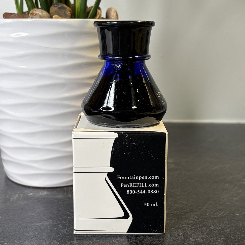 Levenger Fountain Pen Fine Writing Fluid Ink COBALT BLUE 1.7 oz 50ml